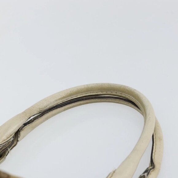 GUCCI GG Canvas Hand Bag Beige Gold 211944 Auth BA7128 - Picture 9 of 16